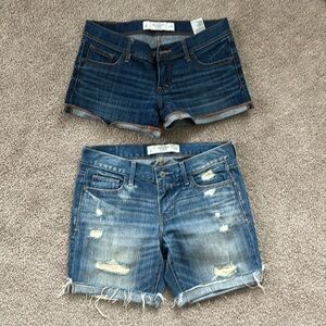 2/$20 Lot of Abercrombie & Fitch Jean Shorts, Size 2